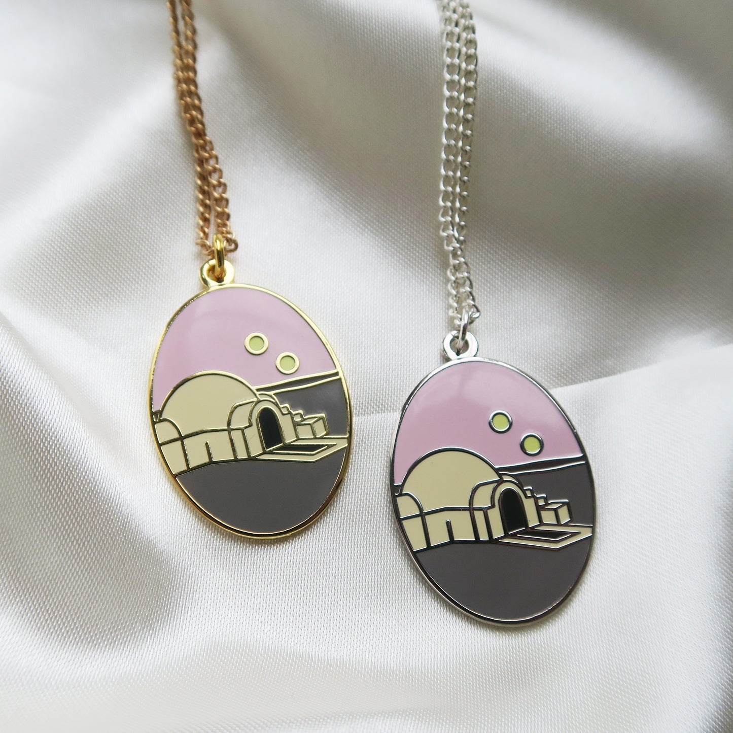 DISCONTINUED - Space Planet Necklace