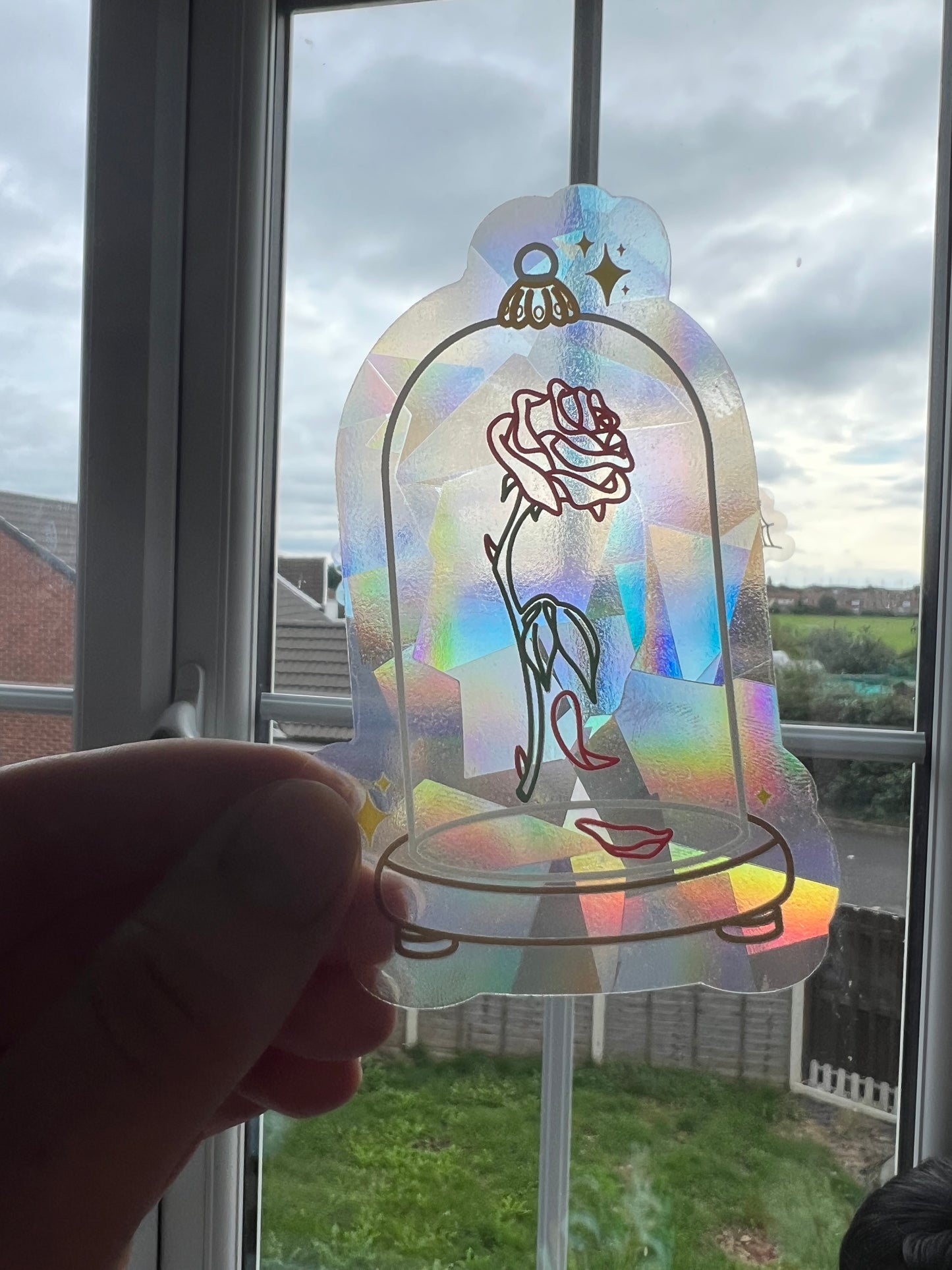 DISCONTINUED - Enchanted Rose Suncatcher