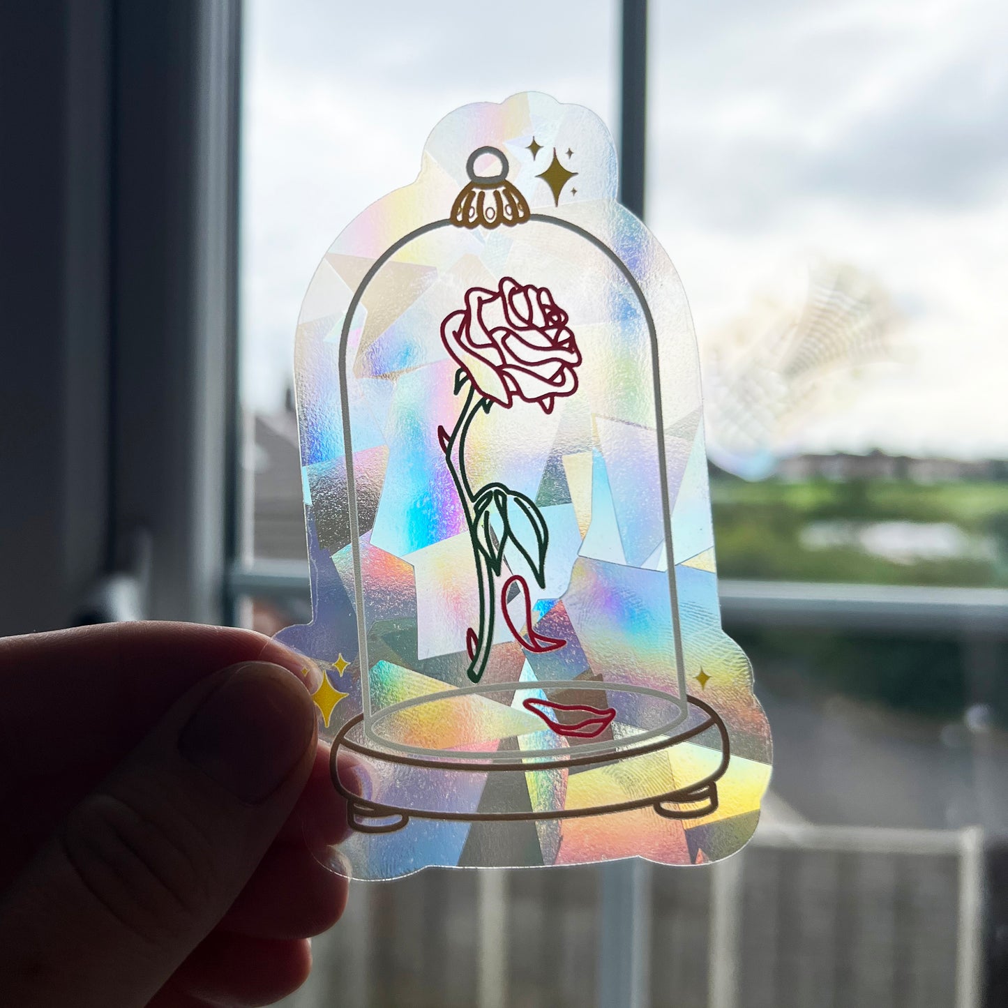 DISCONTINUED - Enchanted Rose Suncatcher