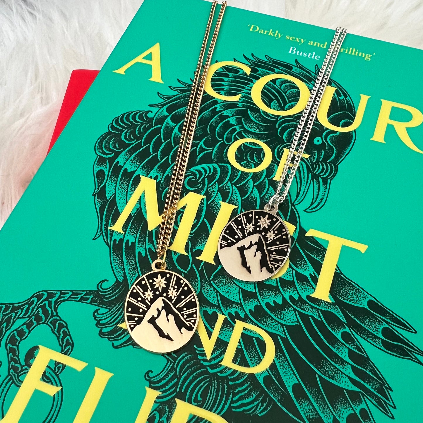 GOLD SECONDS ONLY Ramiel Enamel Necklace - Officially Licensed - A Court of Thorns and Roses