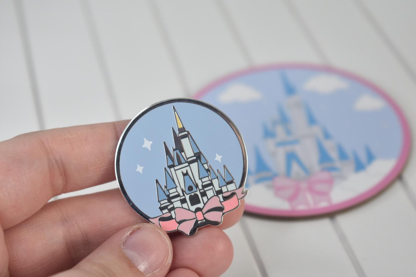DISCONTINUED - Floridian Castle Enamel Pin