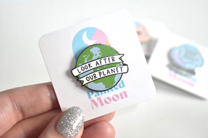 DISCONTINUED - Look After Our Planet Enamel Pin
