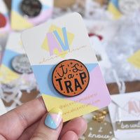 Load image into Gallery viewer, It&#39;s A Trap Enamel Pin
