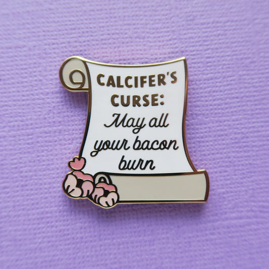 DISCONTINUED - Calcifer's Curse Enamel Pins