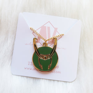 DISCONTINUED - God of Mischief Horns Necklace