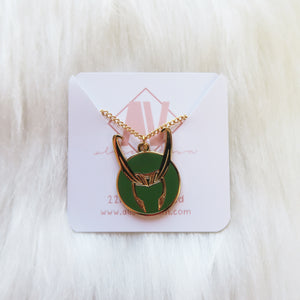 DISCONTINUED - God of Mischief Horns Necklace