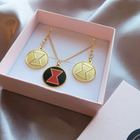Load image into Gallery viewer, DISCONTINUED - Widow Enamel Necklaces
