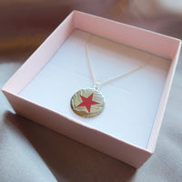 Load image into Gallery viewer, DISCONTINUED - Winter Soldier Enamel Necklace

