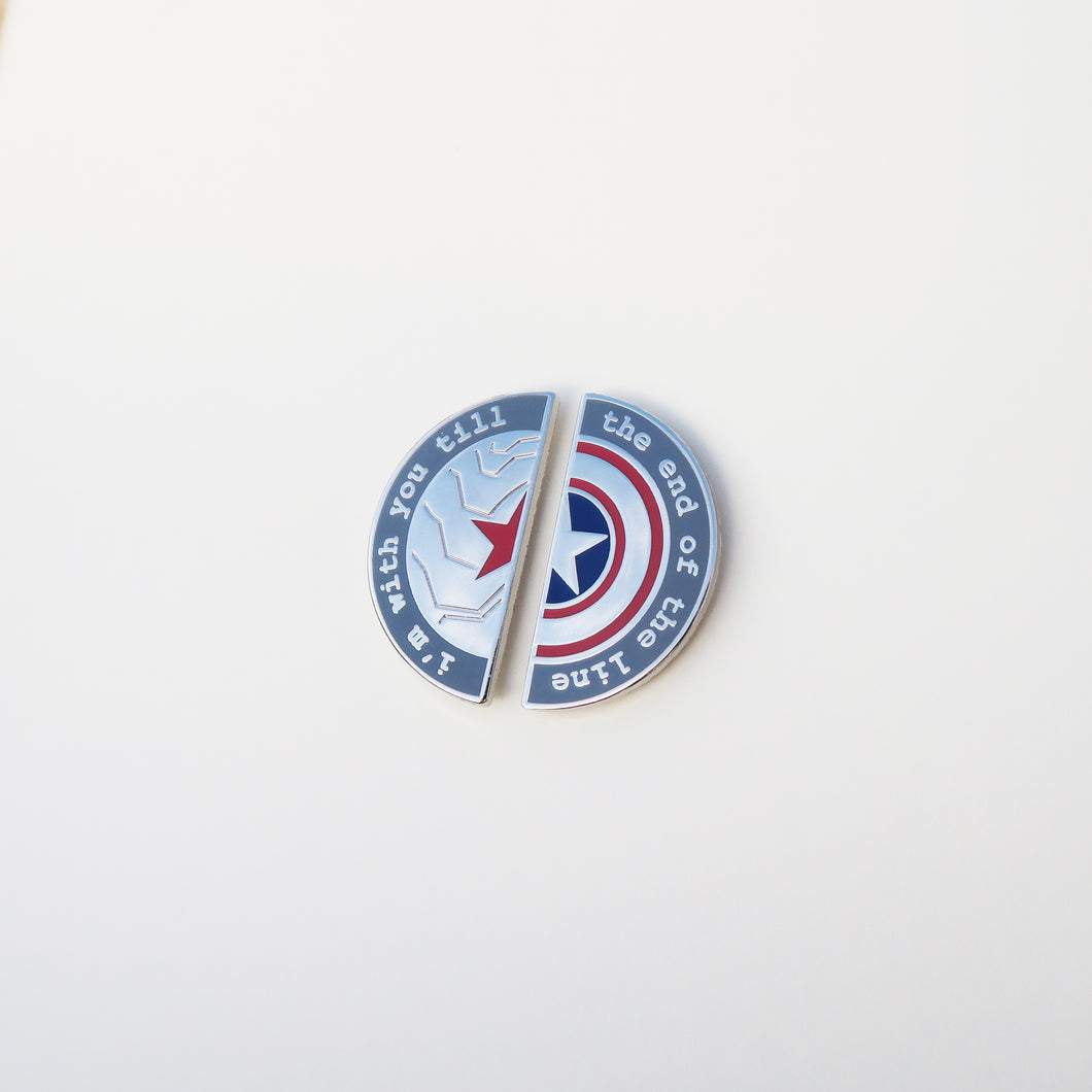 Bucky & Steve BFF Pins